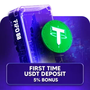 FIFO88 - First Time USDT Deposit 5% Bonus